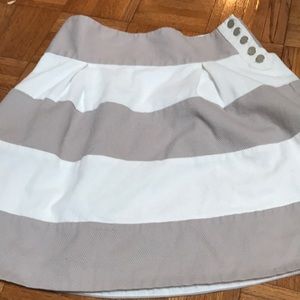 Anthropology skirt gray and white
